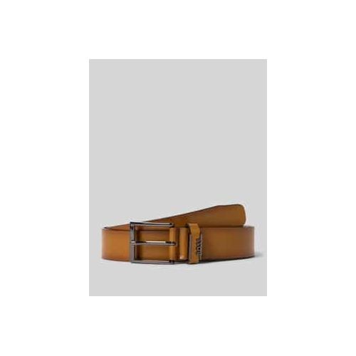 4063537540605 - Ledergürtel mit Label-Applikation aus Metall 4063537540605 - Ledergürtel mit Label-Applikation aus Metall