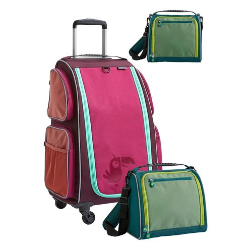 4069616112114 - Unisex Kinderkoffer Rolltrolley mit Trolleytasche und Kulturbeutel 1er Pack 4069616112114 - Unisex Kinderkoffer Rolltrolley mit Trolleytasche und Kulturbeutel 1er Pack