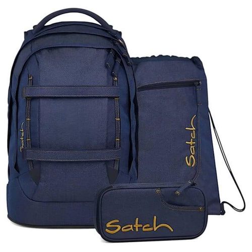 4057081211265 - satch pack Schulrucksack Set Denim Blue-Denim Blue 4057081211265 - satch pack Schulrucksack Set Denim Blue-Denim Blue