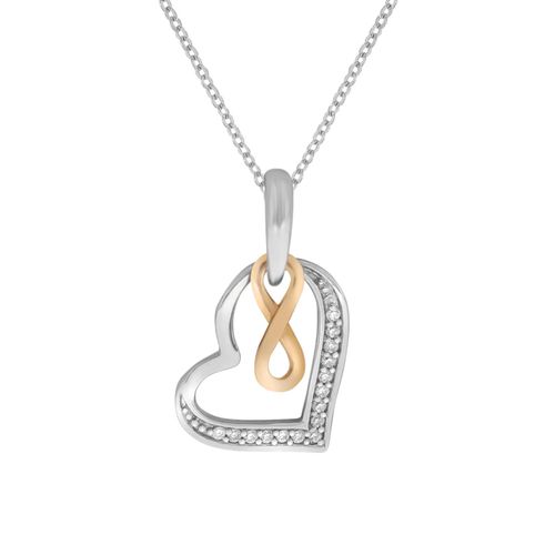 4006046344098 - Kette mit Anhänger ZEEME Silber 925 rhodiniert Herz- und Unendlichkeits-Motiv Halsketten Gr 42 45cm Silber 925 (Sterlingsilber) Länge 45 cm Breite 140 mm weiß Damen 4006046344098 - Kette mit Anhänger ZEEME Silber 925 rhodiniert Herz- und Unendlichkeits-Motiv Halsketten Gr 42 45cm Silber 925 (Sterlingsilber) Länge 45 cm Breite 140 mm weiß Damen