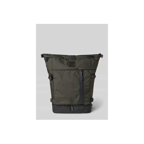 4048835102007 - strellson Kurierrucksack Reißverschluss Kompressionsriemen grün