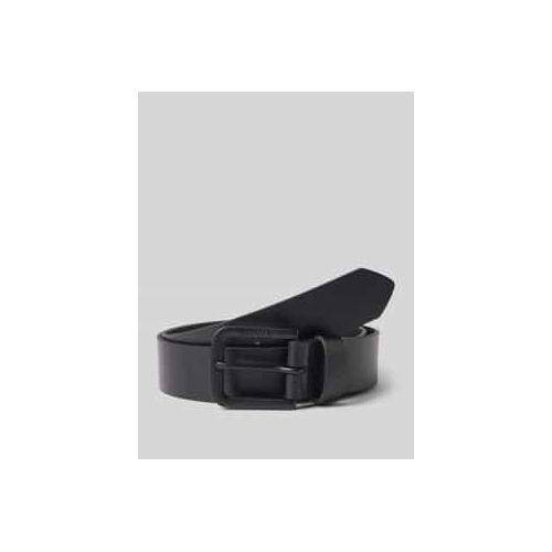 7613417340824 - Levis - Seine - Ledergürtel in mattem Schwarz mit Metallschnalle