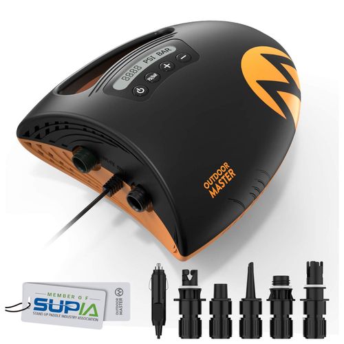 4260307169978 - OutdoorMaster The Shark Elektrische Luftpumpe SUP Pumpe Hochdruck mit 20PSI 12V DC