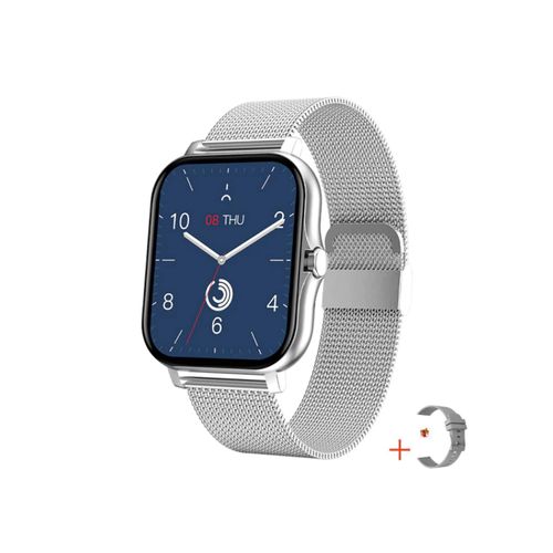 4066708405383 - TPFNet Smart Watch Fitness Tracker IP67 - Milanaise Armband + Silikon Armband - Android & IOS - Gold 4066708405383 - TPFNet Smart Watch Fitness Tracker IP67 - Milanaise Armband + Silikon Armband - Android & IOS - Gold