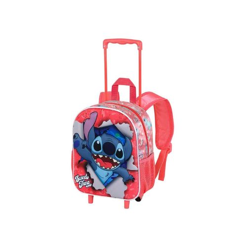 8445118065541 - Lilo und Stitch Thing-Kleiner 3D Rucksack Rädern Rosa