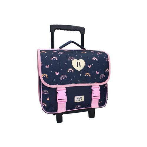 8712645317628 - Milky Kiss Rucksack Herz mit Regenbögen und Griff Schultasche