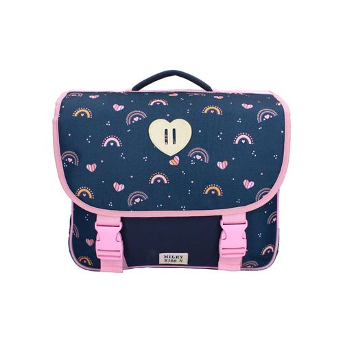 8712645317611 - Milky Kiss Rucksack – Blau mit Regenbögen und Griff Schultasche 8712645317611 - Milky Kiss Rucksack – Blau mit Regenbögen und Griff Schultasche