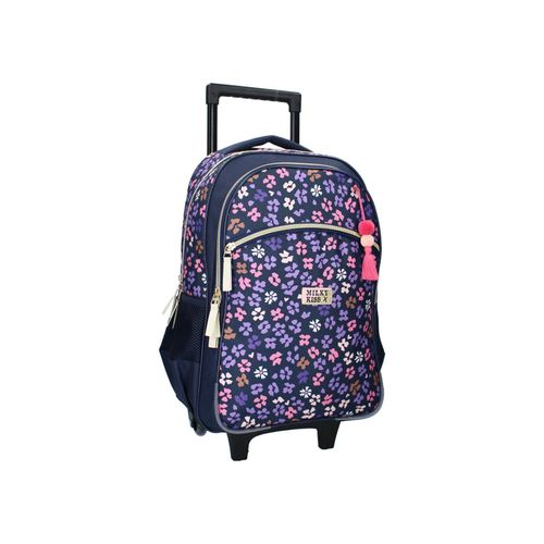 8712645317413 - Milky Kiss Trolley-Rucksack Divine Days Dunkelblau mit Blumen 8712645317413 - Milky Kiss Trolley-Rucksack Divine Days Dunkelblau mit Blumen