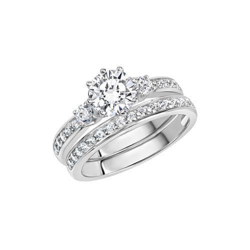 4006046214803 - Zeeme Silber Ring 925 - Sterling Silber Zirkonia weiß Glänzend (Größe 058 (185))