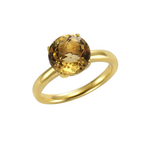 4006046258036 - Jamelli Ring 925 - Sterling Silber Citrin gelb Glänzend (Größe 060 (191))
