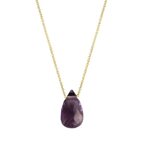 4006046393751 - Kette mit Anhänger CELESTA 375 Gelbgold Amethyst Halsketten Gr 42 + 3cm Gold Länge 45 cm Breite 60 mm gelb (gelb blau) Damen Ketten mit Anhänger 4006046393751 - Kette mit Anhänger CELESTA 375 Gelbgold Amethyst Halsketten Gr 42 + 3cm Gold Länge 45 cm Breite 60 mm gelb (gelb blau) Damen Ketten mit Anhänger