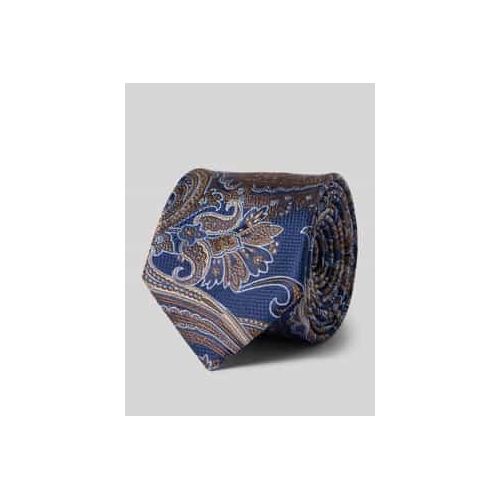 4028386780626 - Seidenkrawatte mit Allover-Paisley-Stitching (7cm)