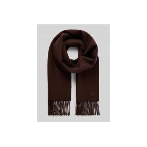 4035419537348 - Schal aus Schurwolle mit Label-Stitching