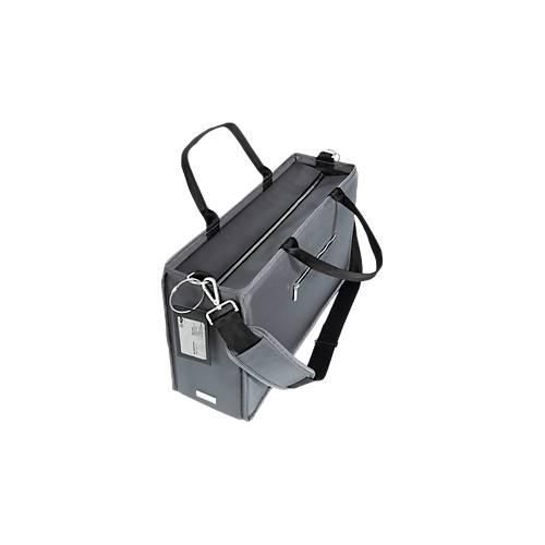 4004360776892 - Laptoptasche Desk Sharing Bag Premium L für Laptops bis 173″ 2 große und 5 kleine Fächer Tragegriffe Schultergurt RPET dunkelgrau