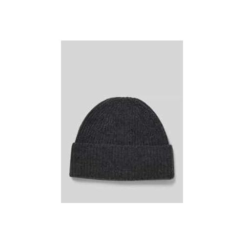 4065807941761 - Beanie aus reinem Kaschmir mit breitem Umschlag