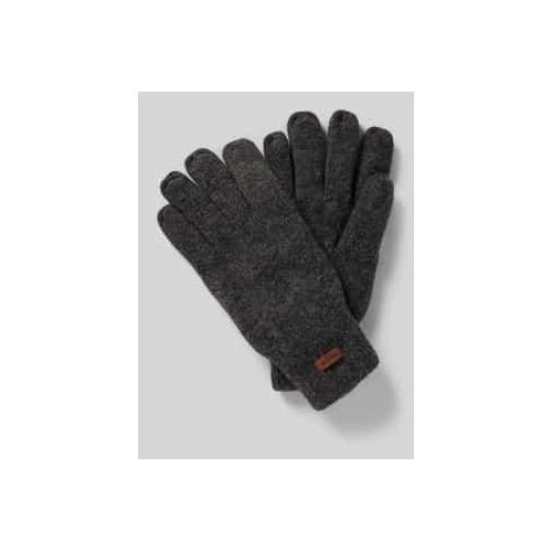 8717457640919 - Handschuhe aus Lammwolle mit Label-Detail Modell HAAKON