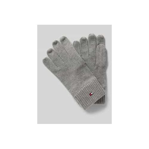 8720637862605 - Strickhandschuhe TOMMY HILFIGER ESSENTIALS FLAG GLOVES Damen grau (mid grau heather) Baumwollmischung Handschuhe mit Logostickerei 8720637862605 - Strickhandschuhe TOMMY HILFIGER ESSENTIALS FLAG GLOVES Damen grau (mid grau heather) Baumwollmischung Handschuhe mit Logostickerei