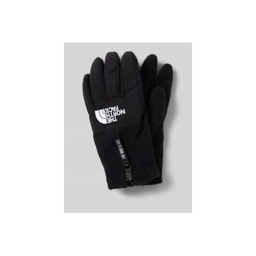 0197065002152 - Handschuhe aus Fleece mit Label-Stitching und Reißverschluss