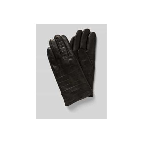9010618153594 - Handschuhe aus Lammnappa mit Label-Detail