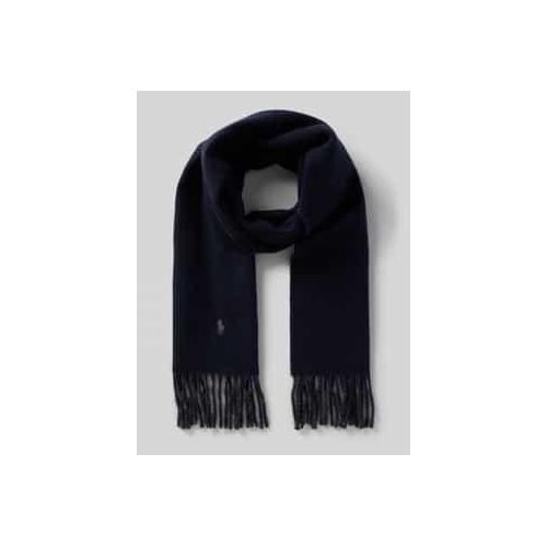 3616537349184 - Wollschal mit Logo-Stitching