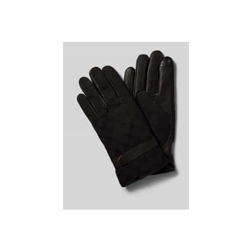 9010618153631 - Lederhandschuhe mit Druckknopfriegel