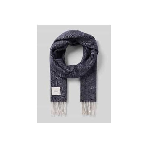 8716172399508 - Schal aus reiner Wolle mit Label-Detail