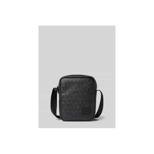4063546936758 - Umhängetasche mit Allover-Label-Muster Modell ETHON20HI