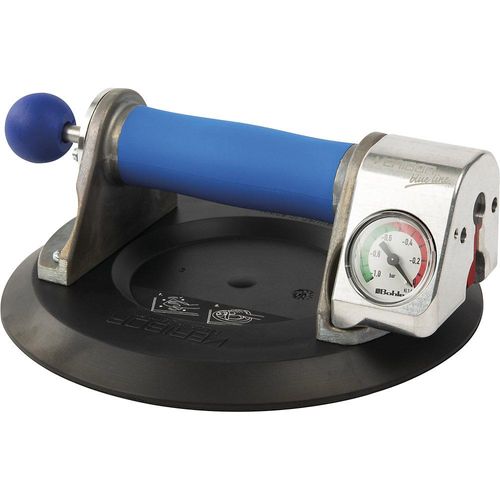 4010122002635 - Saugheber VERIBOR® 1-Kopf-Alu-Körper mit Manometer Tragfähigkeit 120 kg Scheiben-Ø 210 mm Bohle