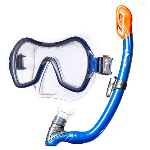 8005115900728 - SALVAS Kinder Set Wave Tauch Maske + Schnorchel Taucher Beschlag DryTop Silikon 8005115900728 - SALVAS Kinder Set Wave Tauch Maske + Schnorchel Taucher Beschlag DryTop Silikon
