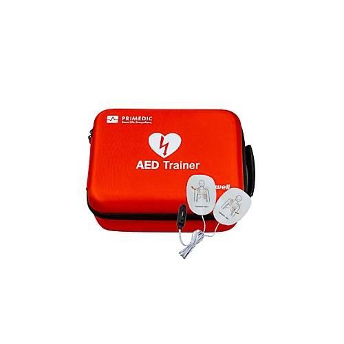 4260301057233 - Trainings-Defibrillator MedX5 HeartSave Y YA Sprachausgabe DE EN FR IT wiederaufladbar mit Fernbedienung und Tragetasche rot-schwarz