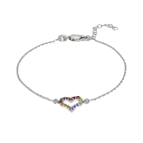 4006046335751 - Zeeme Silber Armband 925 - Sterling Silber Kristall bunt 16+3cm Glänzend 4006046335751 - Zeeme Silber Armband 925 - Sterling Silber Kristall bunt 16+3cm Glänzend