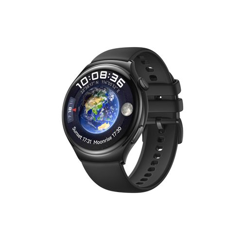 6941487291847 - HUAWEI Watch 4 Active LTE 46mm Smartwatch Edelstahl Gehäuse Fluoroelastomer Armband Schwarz
