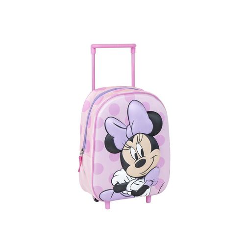 8445484370300 - Minnie Mouse Kinder Trolley Rucksack – 3D Schulrucksack Reisetasche